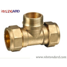 Brass Male Tee for Copper Pipe/Copper Pipe Fitting/Brass Male Tee